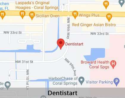 Map image for Zoom Teeth Whitening in Coral Springs, FL